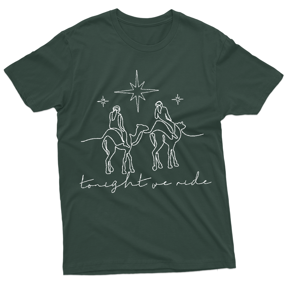 Funny Christmas Tonight We Ride Christmas T-Shirt